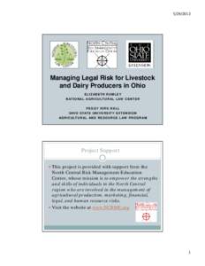 Livestock / Food law / Packers and Stockyards Act / Futures contract