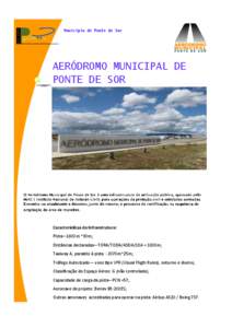 Município de Ponte de Sor  AERÓDROMO MUNICIPAL DE