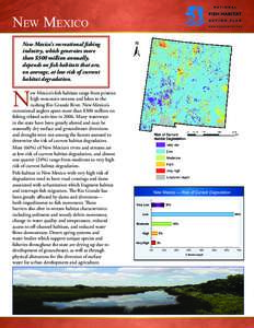 New Mexico  W W W. F I S H H A B I TAT. O R G New Mexico’s recreational fishing industry, which generates more