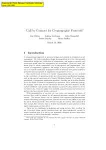 Call by Contract for Cryptographic Protocols