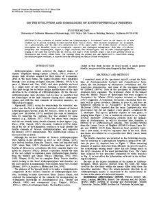Journal of Vertebrate Paleontology 19(1):28-41, March 1999 © 1999 by the Society of Vertebrate Paleontology