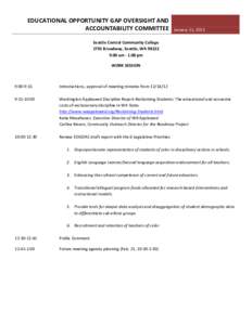 EDUCATIONAL OPPORTUNITY GAP OVERSIGHT AND ACCOUNTABILITY COMMITTEE