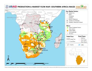 PRODUCTION & MARKET FLOW MAP: SOUTHERN AFRICA MAIZE TOGO BENIN NIGERIA