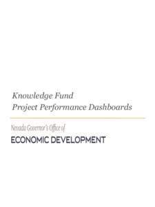 Knowledge Fund Project Performance Dashboards UNLV International Gaming Institute  Center for Gaming Innovation (CGI) Progress