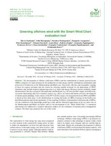 Web Ecol., 16, 73–80, 2016 www.web-ecol.netdoi:we © Author(sCC Attribution 3.0 License.  Greening offshore wind with the Smart Wind Chart