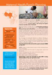 Maternal Health/Family Planning  Cape Verde Mauritania