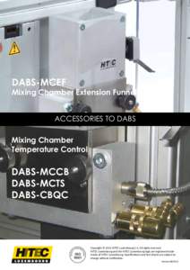 DABS-MCEF  Mixing Chamber Extension Funnel ACCESSORIES TO DABS  Mixing Chamber