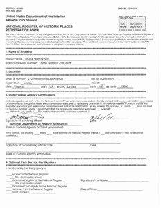 NATIONAL REGISTER FORMS TEMPLATE