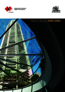 ANNUAL REPORT[removed]NEW SOUTH WALES DEPARTMENT OF STATE AND REGIONAL DEVELOPMENT  Annual Report[removed] Level 49 MLC Centre 19 Martin Place