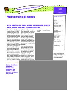 Summer Edition Watershed News (June)