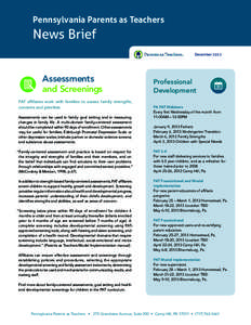 Pennsylvania Parents as Teachers  News Brief December[removed]Assessments