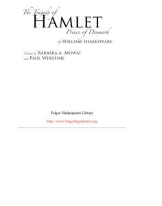 Characters in Hamlet / English-language films / British films / Hamlet / Horatio / Ophelia / Ghost / Polonius / Folger Shakespeare Library / Gertrude / Laertes / King Claudius