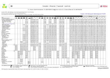 66  Kempten - Altusried - Frauenzell - Leutkirch