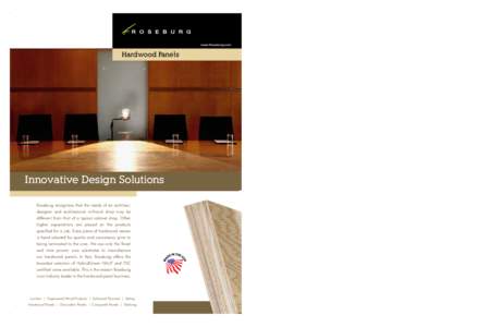 www.Roseburg.com  Hardwood Panels Innovative Design Solutions