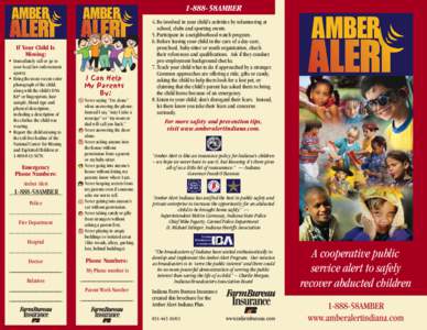 Emergency management / AMBER Alert / Amber Hagerman / National Center for Missing and Exploited Children / The Chronicles of Amber / Child abduction / Emergency Alert System / Child Alert Foundation / Child abduction alert system / Child safety / Childhood / Safety