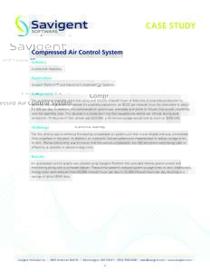 CASE STUDY Compressed Air Control System Industry Automotive Assembly  Application