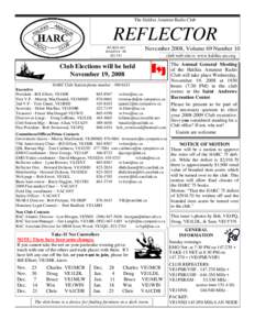 The Halifax Amateur Radio Club  REFLECTOR PO BOX 663 HALIFAX NS B3J 2T3