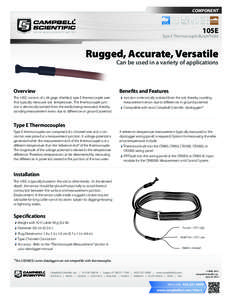 COMPONENT  105E Type E Thermocouple Burial Probe