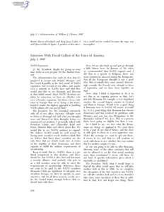 July 3 / Administration of William J. Clinton, 1997 Bertie Ahern of Ireland; and King Juan Carlos I and Queen Sofia of Spain. A portion of this inter- view could not be verified because the tape was incomplete.