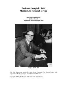 Oceanography / Roger Revelle / E. W. Scripps / Walter Munk / Townsend Cromwell / Harald Sverdrup / 9 / Scripps Institution of Oceanography / University of California / Science