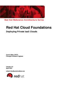 Red Hat Cloud Foundations Deploying Private IaaS Clouds