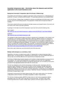 Earth / Instrumental temperature record / Climate / Meteorology / Temperature record / Urban heat island / Global warming / UAH satellite temperature dataset / Satellite temperature measurements / Climatology / Atmospheric sciences / Climate history