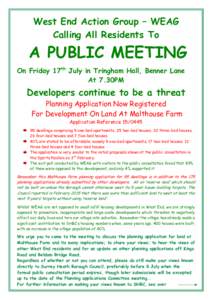 Microsoft Word - Malthouse - Public Meeting et Al Leaflet  V 5 A4