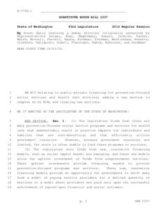 H[removed]_____________________________________________ SUBSTITUTE HOUSE BILL 2337 _____________________________________________