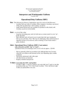 Microsoft Word - Interp & Watch Uniform Descrip 07-1.doc