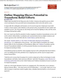 In Relief Work, Online Mapp...