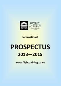 International  PROSPECTUS 2013—2015 www.flighttraining.co.nz