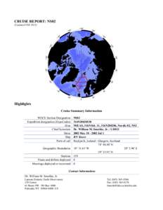 Oceanography / Technology / Conductivity /  temperature /  depth / Woods Hole Oceanographic Institution / Altimeter / RV Knorr