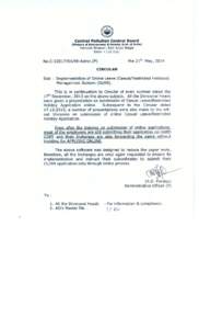 Central Pollution Control Board (Ministry of Environment & Forests, Govt. of India) Parivesh Bhawan, East Arjun Nagar Delhi — .