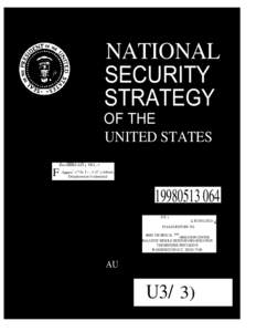NATIONAL SECURITY STRATEGY OF THE UNITED STATES