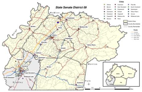 Cities  State Senate District 09 Q R