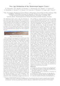 – 27 –  New Age Estimation of the Monturaqui Impact Crater