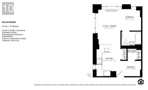 10  d Alcove Studio Floors 2 - Penthouse