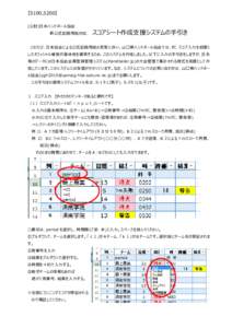 【S100,S200】 (公財)⽇本ハンドボール協会 新公式記録⽤紙対応 スコアシート作成⽀援システムの⼿引き