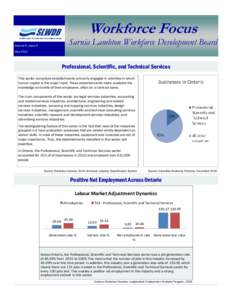 Workforce Focus  Sarnia Lambton Workforce Development Board Volume 6, Issue 6 May 2011