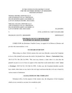 Civil procedure / James Ford Seale / Statute of limitations / Plaintiff / Ku Klux Klan / Lawsuit / Mississippi Cold Case / History of the United States / Politics of the United States / Law