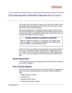 Cluster computing / Parallel computing / Fault-tolerant computer systems / Instant messaging / Web 2.0 / Zimbra / ZCS / Computer cluster / Red Hat cluster suite / Computing / Concurrent computing / Software