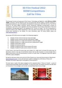 3DSM Competitions 2012_CallForFilms