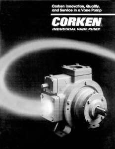 Corken Vane Pump with Integral Gear Reducer Corken Vane Pump with V-Belt Drive Option