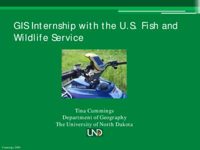 GIS Internship with the U.S. Fish and Wildlife Service