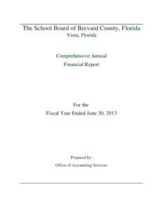 The School Board of Brevard County, Florida Viera, Florida Comprehensive Annual Financial Report