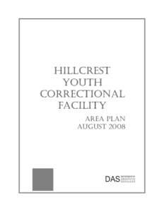 hillcrest youth correctional facility area plan august 2008