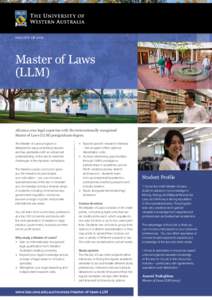 faculty of Law  Master of Laws (LLM)  Advance your legal expertise with the internationally recognised