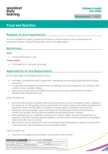 Microsoft Word - NQS2 Food and Nutrition REQUIREMENT