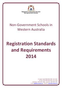 Department of Education Services Non-government schools Non-Government Schools in Western Australia