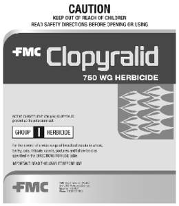 CLOPYRALID 750 WG HERBICIDE leaflet cover